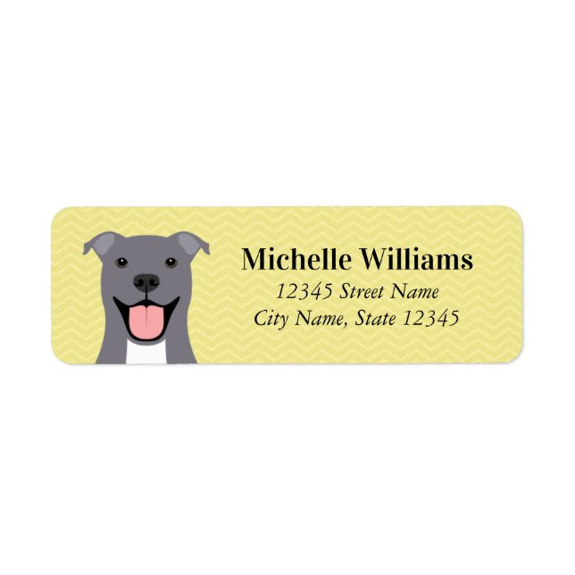 Pit Bull Return Address Labels (Front)