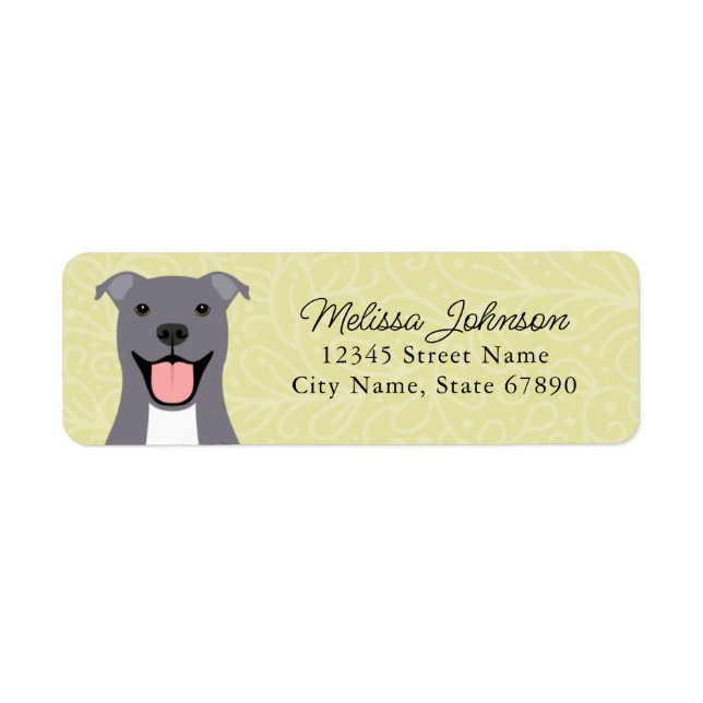 Pit Bull Return Address Labels (Front)