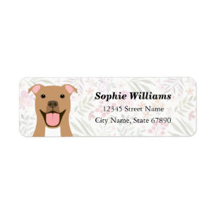 Pit Bull Return Address Labels