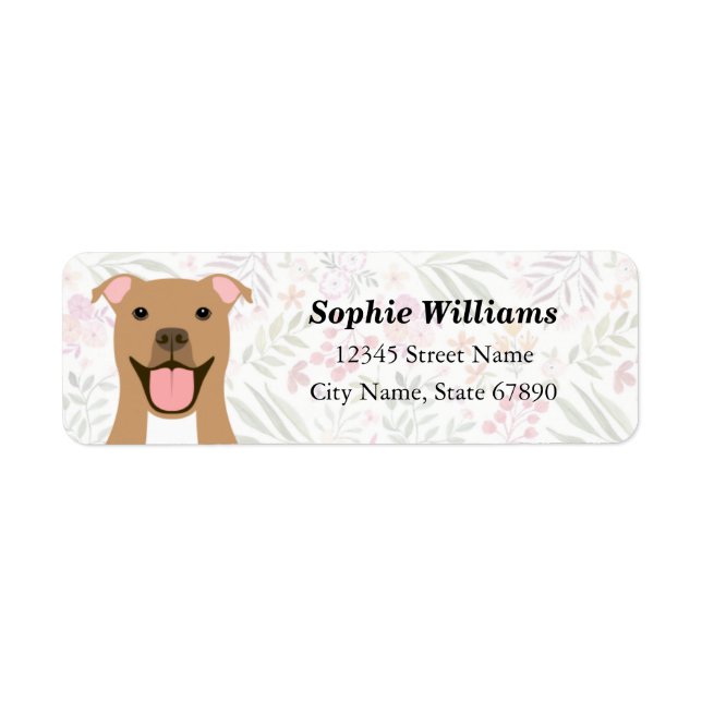 Pit Bull Return Address Labels (Front)