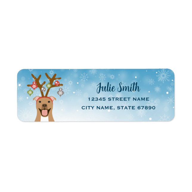 Pit Bull Return Address Labels (Front)