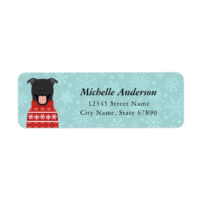Pit Bull Return Address Labels (Front)