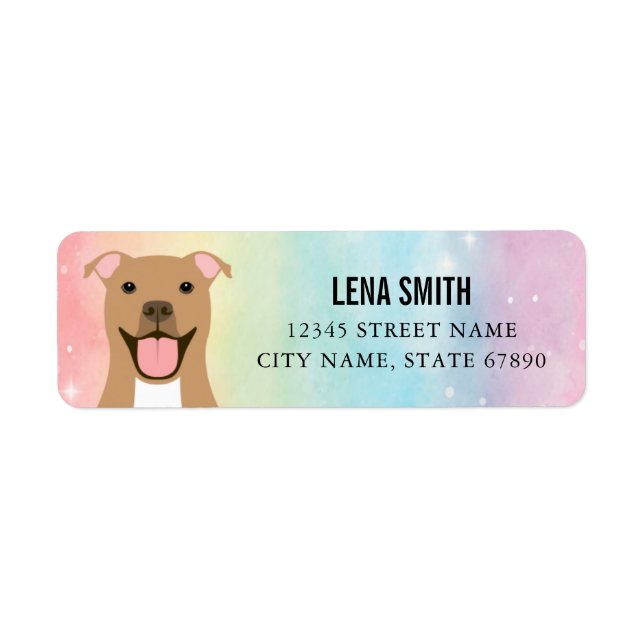 Pit Bull Return Address Labels (Front)