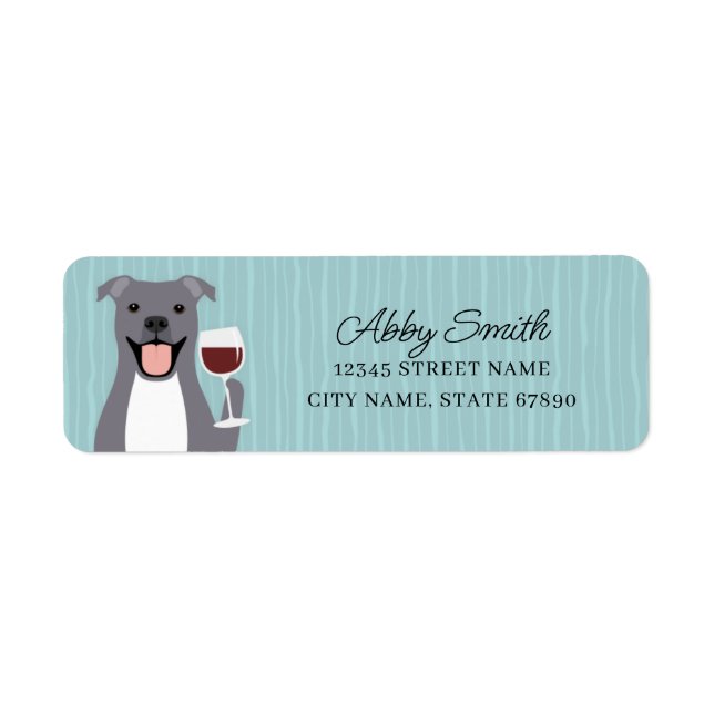 Pit Bull Return Address Labels (Front)