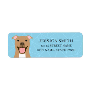 Pit Bull Return Address Labels