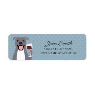 Pit Bull Return Address Labels