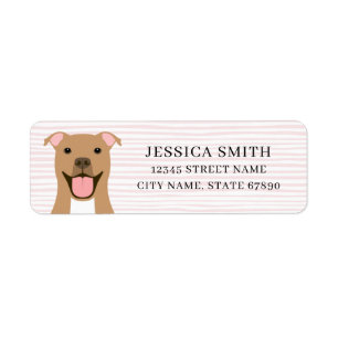 Pit Bull Return Address Labels