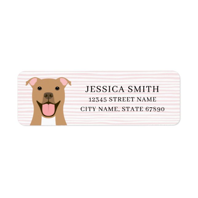 Pit Bull Return Address Labels (Front)