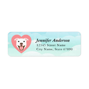 Pit Bull Return Address Labels