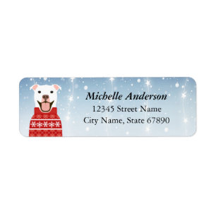 Pit Bull Return Address Labels