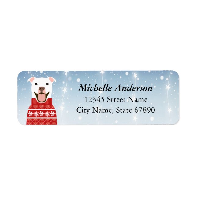 Pit Bull Return Address Labels (Front)