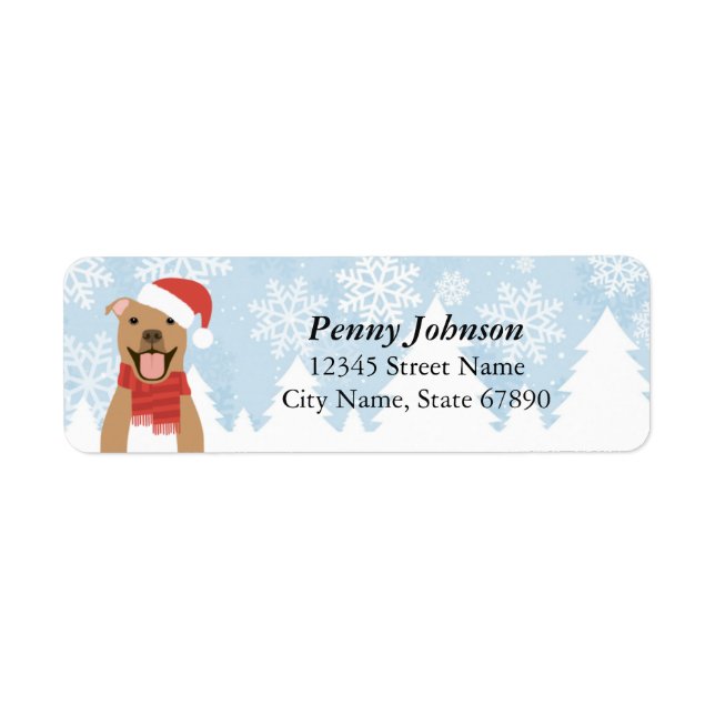 Pit Bull Return Address Labels (Front)