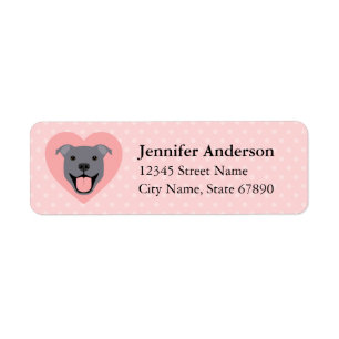Pit Bull Return Address Labels