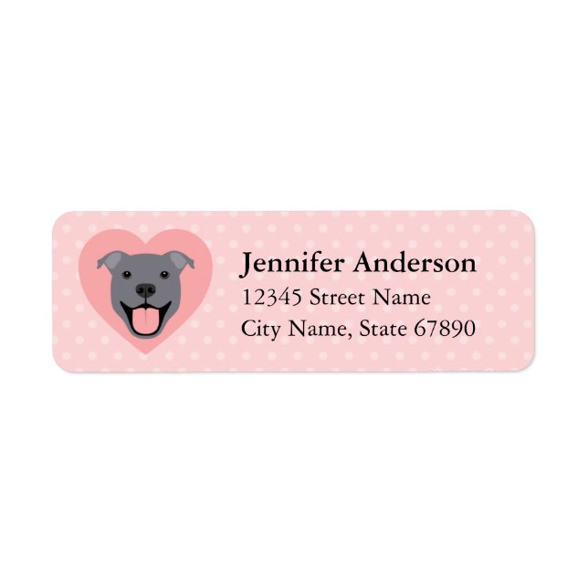 Pit Bull Return Address Labels (Front)