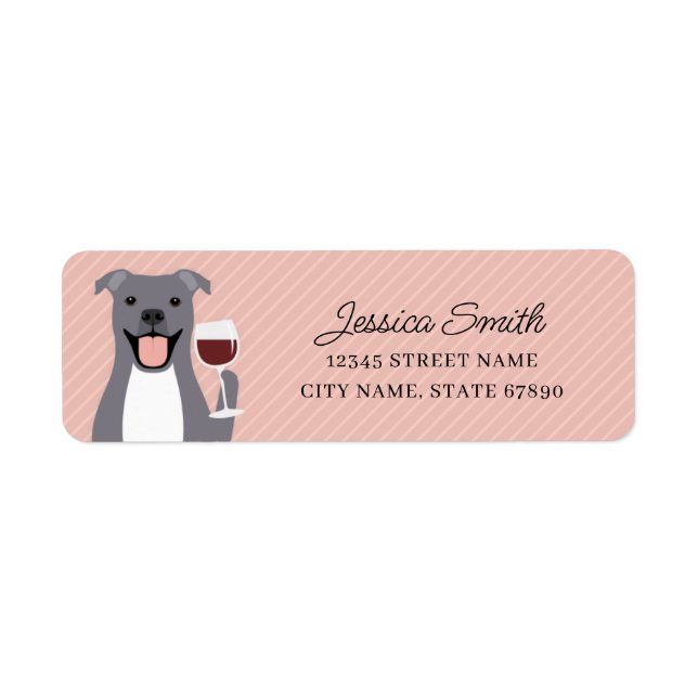 Pit Bull Return Address Labels (Front)