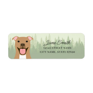 Pit Bull Return Address Labels