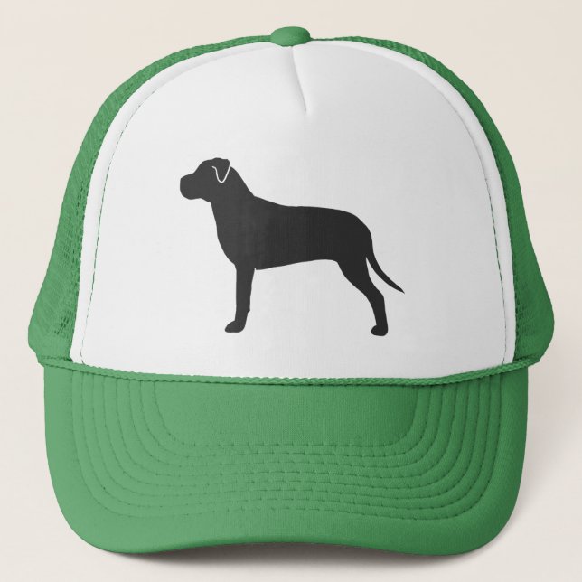 Pit Bull Silhouette Trucker Hat (Front)