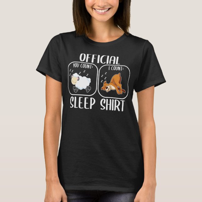 Pit Bull Sleep shirt Count sheep (Front)
