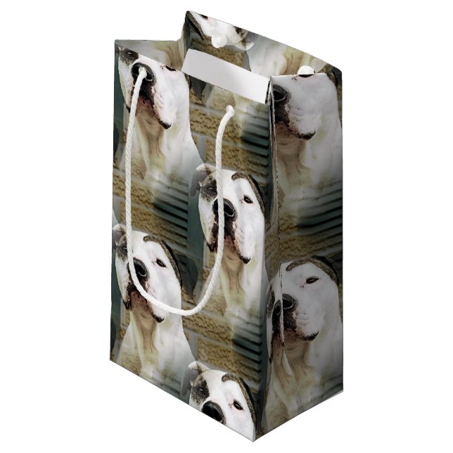 Pit Bull T-Bone Small Gift Bag (Front Angled)