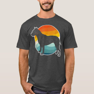 Pit Bull Terrier Dog Vintage Funny Mother Dad Dog T-Shirt
