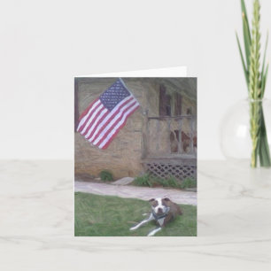 Pit Bull Terrier Notecard