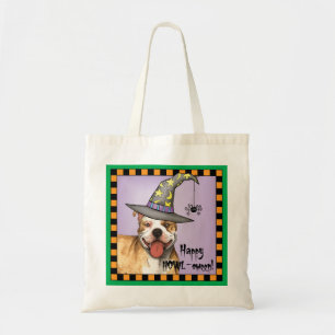 Pit Bull Witch Tote Bag
