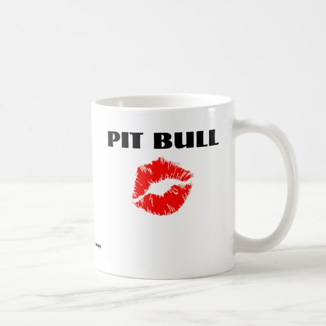 Pit Bull with Lipstick - THE ORIGINAL Coffee Mug (Right)