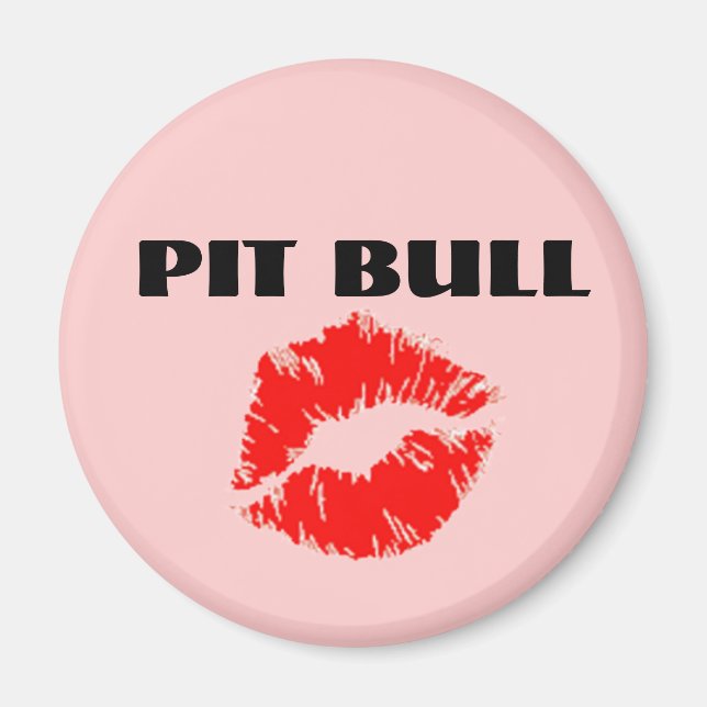Pit Bull with Lipstick - THE ORIGINAL Magnet (Front)