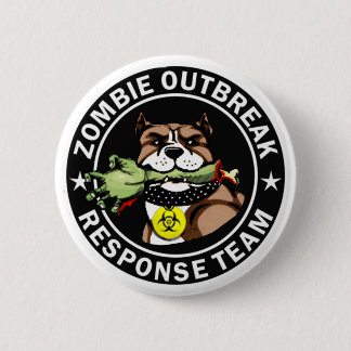 Pit Bull Zombie Outbreak Response Team Logo 6 Cm Round Badge