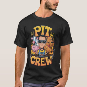 Pit Crew BBQ Cow Pig Chicken T-Shirt