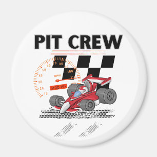 Pit Crew Birthday Party Theme Race Cars Magnet
