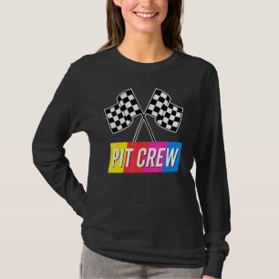 Pit Crew For Race Car Parties Colourful 1 T-Shirt