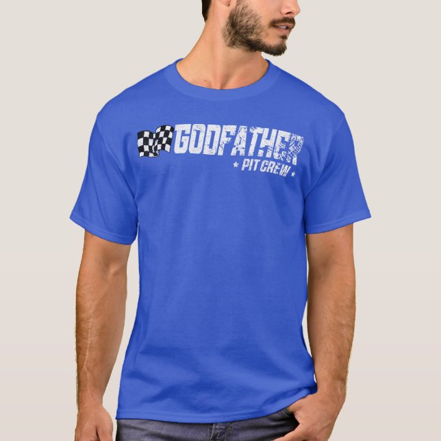 Pit Crew Race Birthday Family Racing T-Shirt (Front)
