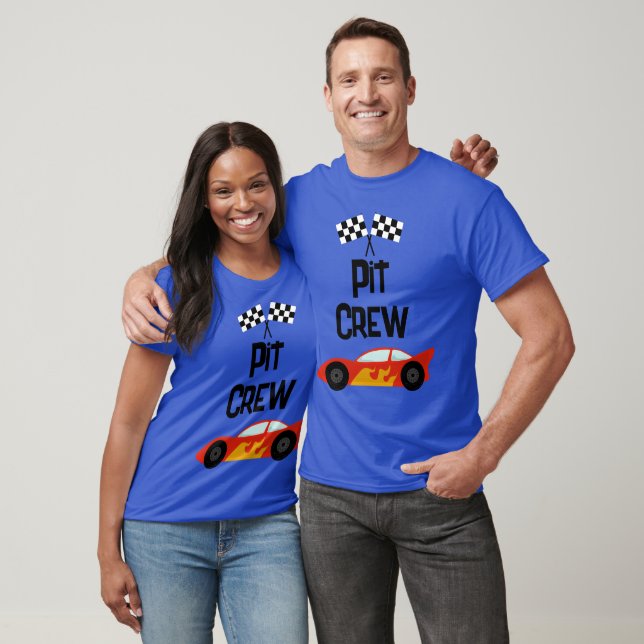 Pit Crew Race Car Birthday Party Parent T-Shirt (Unisex)