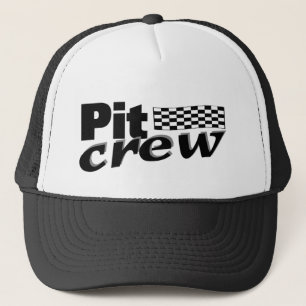 Pit Crew (Racing Flag) Trucker Hat