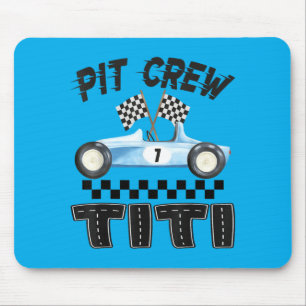 Pit Crew Titi Race Car Birthday Boy Family Mouse Pad