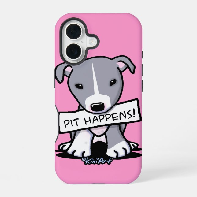 Pit Happens iPhone 16 Case (Back)