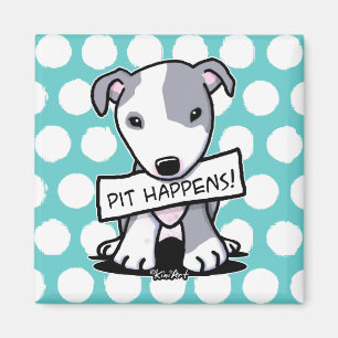 Pit Happens Pit Bull Dog Magnet