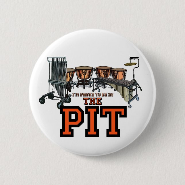 Pit Pride 6 Cm Round Badge (Front)