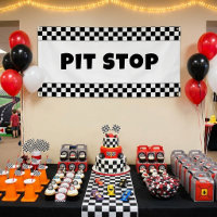 Pit Stop Party Welcome Banner | Racing Birthday