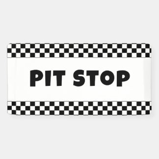 Pit Stop Party Welcome Banner | Racing Birthday 