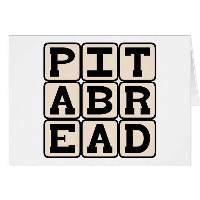 Pita Bread, Leavened Bread (Front Horizontal)