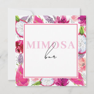 Pitaya Summer Baby Sprinkle Table Signs Invitation