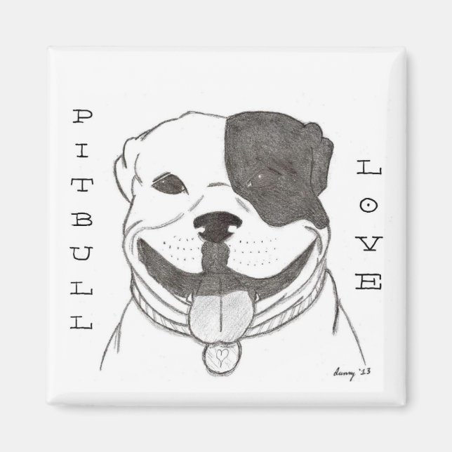 Pitbill Love Magnet (Front)