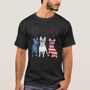 Pitbull 4th Of July Patriotic Dog Mum Dad Men Wome T-Shirt