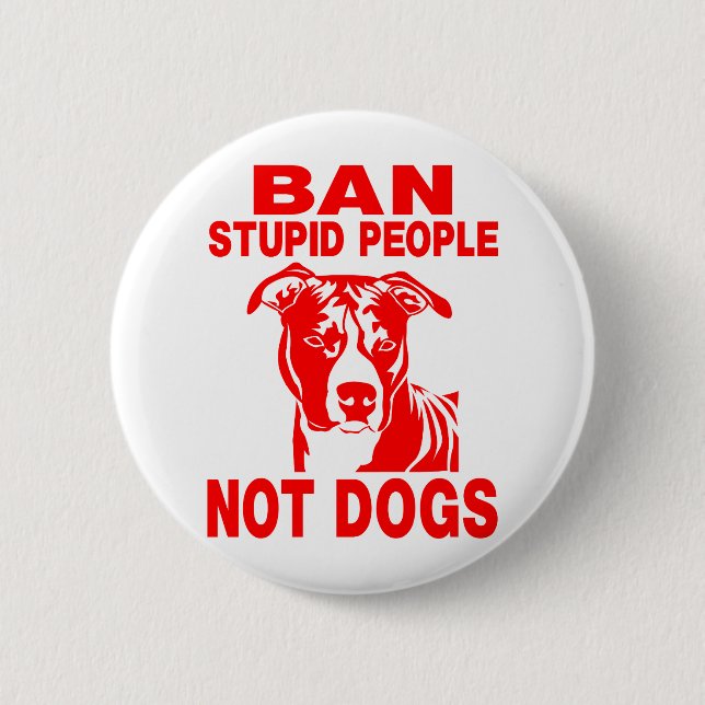 PITBULL 6 CM ROUND BADGE (Front)