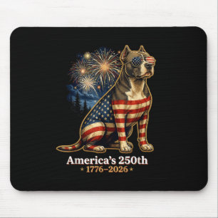 Pitbull Aamericas 250th Anniversary 1776 2026 Mouse Pad