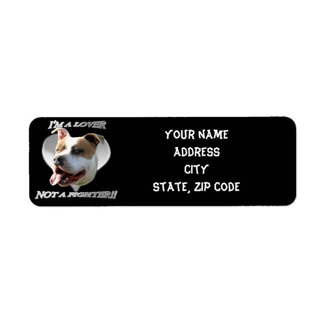 Pitbull address labels (Front)