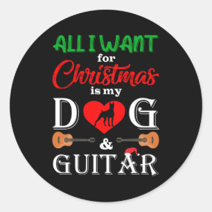 pitbull all i want for christmas is my classic round sticker