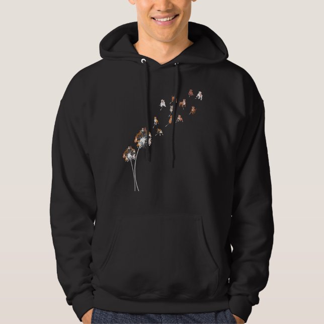 Pitbull American Staffordshire Dandelion Seeds Hoodie (Front)